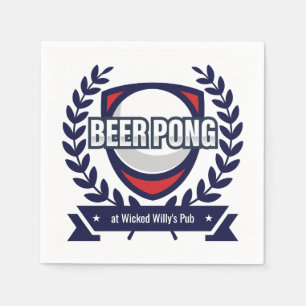 Personaliseer Dit Beer Pong Logo Servet