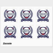 Personaliseer dit Beer Pong-logo Vierkante Sticker (Vel)