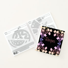 Personaliseer dit bloemrijke receptenboek notitieboek