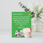 Personaliseer dit "Briefkaart voor Sinterklaas" Feestdagenkaart (Staand voorkant)