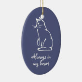 Personaliseer dit Cat Memorial Ornament (Rechts)