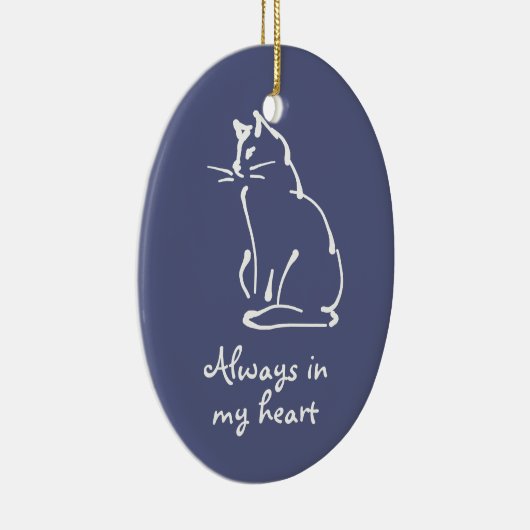 Personaliseer dit Cat Memorial Ornament (Rechts)