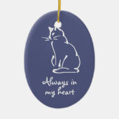 Personaliseer dit Cat Memorial Ornament (Voorkant)