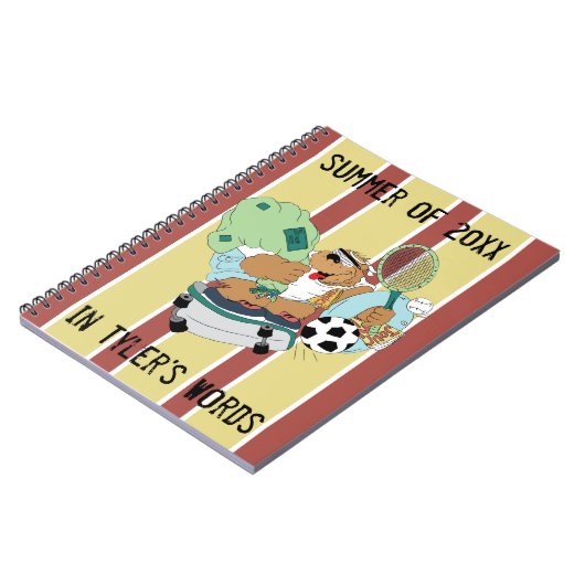 Personaliseer dit Fun Camp Beer Note Book Notitieboek (Linkerzijde)