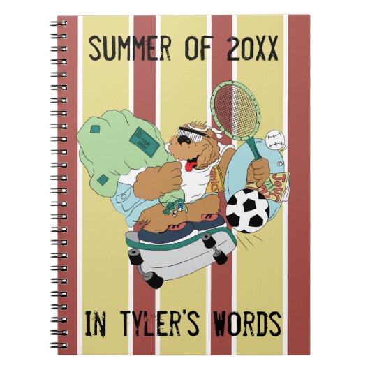 Personaliseer dit Fun Camp Beer Note Book Notitieboek (Voorkant)