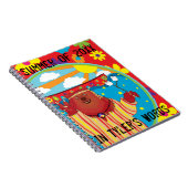 Personaliseer dit Groovy Camp Bear Notitieboek (Rechterzijde)