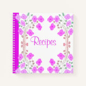 Personaliseer dit heldere, roze, blote recept boek (Voorkant)