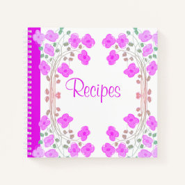 Personaliseer dit heldere, roze, blote recept boek