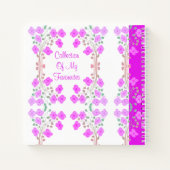 Personaliseer dit heldere, roze, blote recept boek (Achterkant)