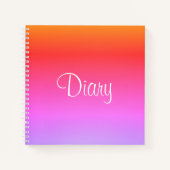 Personaliseer dit kleine dagboek regenboog Notitie Notitieboek (Voorkant)