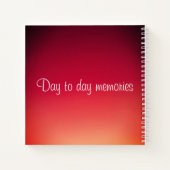 Personaliseer dit kleine opgerolde rand Notitieboe Notitieboek (Achterkant)