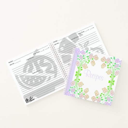 Personaliseer dit kleine receptenboek notitieboek (Binnen)