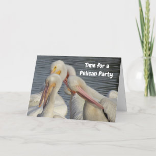 Personaliseer dit Kwartet van Pelicans Birthday Ka Kaart