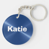 Personaliseer dit ME / CFS Blue Butterfly Sleutelh Sleutelhanger (Achterkant)