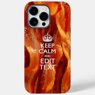Personaliseer dit met Keep Calm en Bacon Decor Case-Mate iPhone 14 Pro Max Hoesje