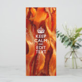 Personaliseer dit met Keep Calm en Sizzling Bacon (Staand voorkant)