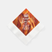 Personaliseer dit met Keep Calm en Sizzling Bacon Servet (Hoek)