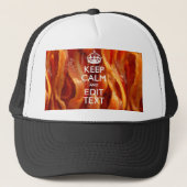 Personaliseer dit met Keep Calm en Sizzling Bacon Trucker Pet (Voorkant)