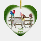 Personaliseer dit Ornament van de Geit van de Dag  (Voorkant)
