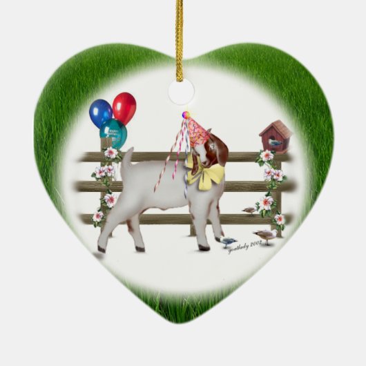 Personaliseer dit Ornament van de Geit van de Dag  (Achterkant)