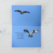 Personaliseer dit Osprey Bird Wenskaart Kaart (Binnen)