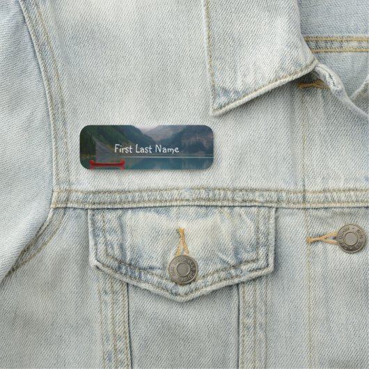 Personaliseer dit prachtige Red Canoe Lake Naamplaatje (In situ)