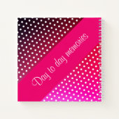 Personaliseer dit Roze Dagboek Notitieboek (Achterkant)