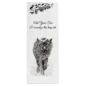 Personaliseer dit sjabloon wijn cadeautas (Achterkant)