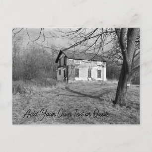 Personaliseer dit Verlaten Huis in de Bossen Briefkaart