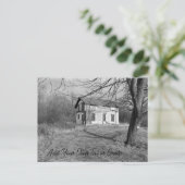 Personaliseer dit Verlaten Huis in de Bossen Briefkaart (Staand voorkant)