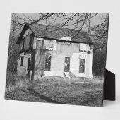 Personaliseer dit Verlaten Huis in de Bossen Fotoplaat (Zijkant)