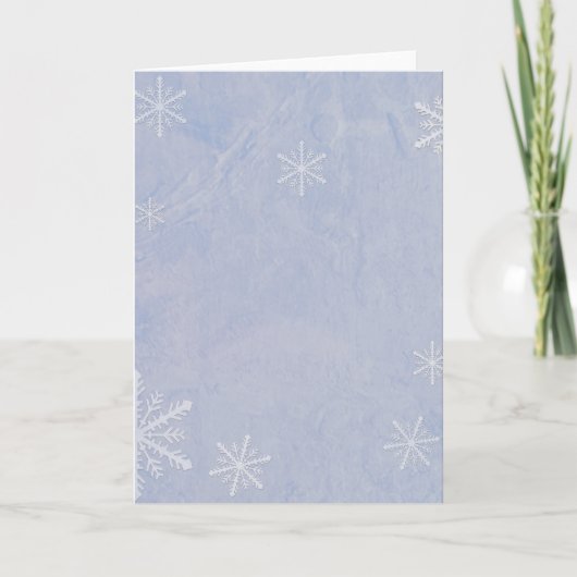 PERSONALISEER Document 3 van de Sneeuwvlok - Feestdagen Kaart (Voorkant)