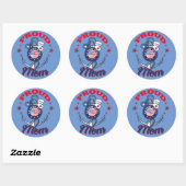 Personaliseer Dog Label Trots U.S. Coast Guard Mam (Vel)