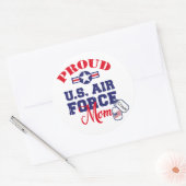 Personaliseer Dog Label U.S. Luchtmacht Moeder (Envelop)