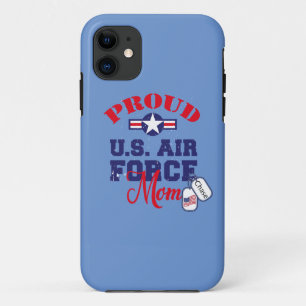 Personaliseer Dog Label U.S. Luchtmacht Moeder Case-Mate iPhone Case