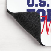 Personaliseer Dog Label U.S. Luchtmacht Moeder Muismat (Hoek)