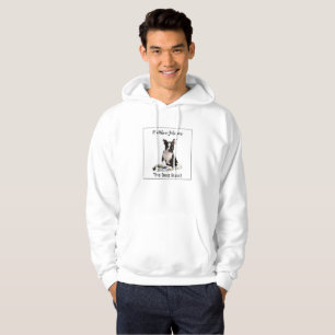 Personaliseer Dog Newspaper Boss Day, Humor Hoodie
