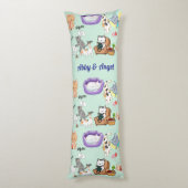 Personaliseer Doggie Love Child Body Kussen (Achterkant (Verticaal))