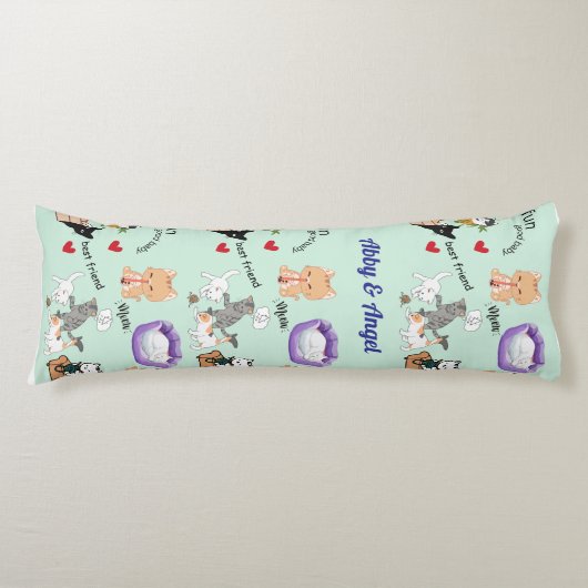 Personaliseer Doggie Love Child Body Kussen (Voorkant)