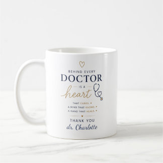 Personaliseer Dokter waarderingsgeschenk | Dank je Koffiemok