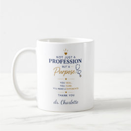 Personaliseer Dokter waarderingsgeschenk | Dank je Koffiemok
