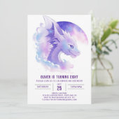 Personaliseer Dragon Verjaardag Kaart (Staand voorkant)