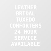 Personaliseer Dry Cleaners Services Front Raamsticker (Vel)