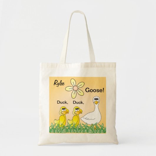 Personaliseer Duck, Duck, Goose Overnight Tote Bag (Voorkant)