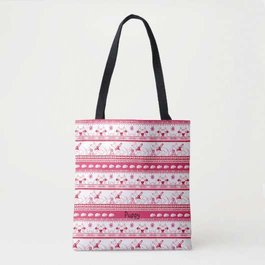 Personaliseer Duitse herdershandleiding Dog Tale R Tote Bag (Voorkant)