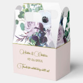 Personaliseer Dusty Violet Lavender Mauve Wedding Bedankdoosjes (Geopend)