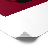 Personaliseer  Edinburgh Double Decker bus Po Poster (Hoek)