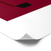 Personaliseer  Edinburgh Double Decker bus Po Poster (Hoek)