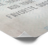 personaliseer een aangepast poster een favoriete o (Hoek)