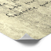 personaliseer een aangepast poster een favoriete o (Hoek)